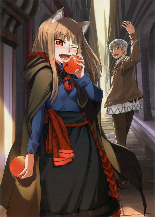 The Wise Wolf Of Spice And Wolf Wallpaper