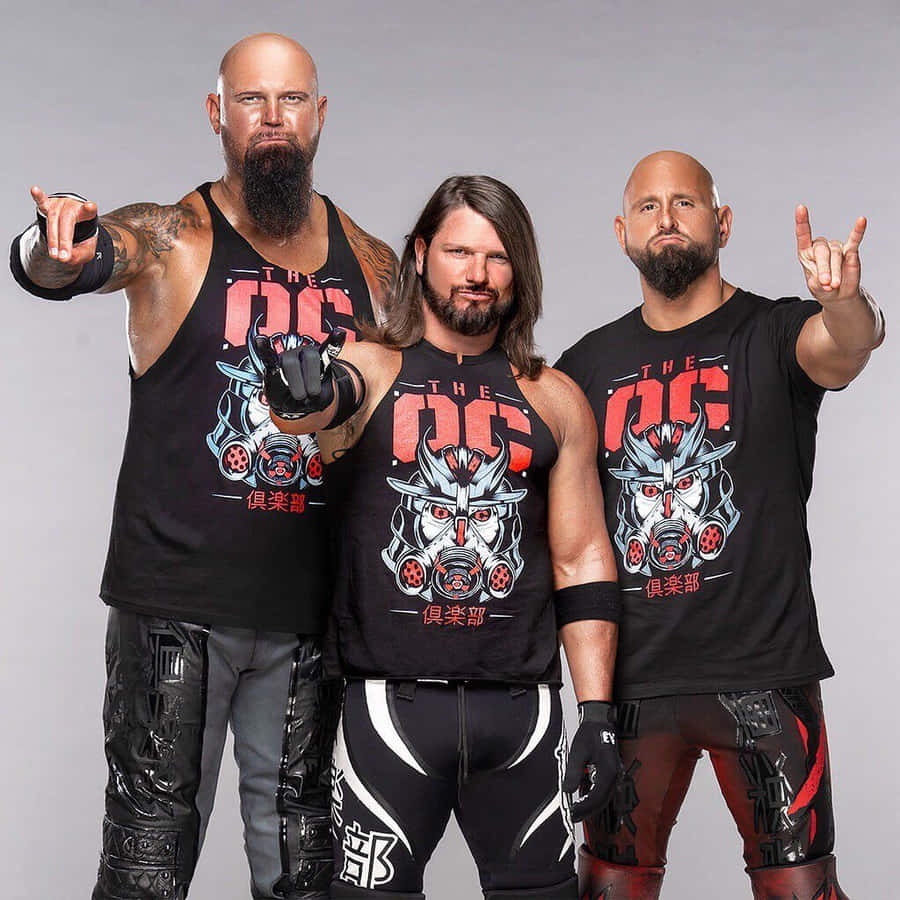 The Wrestling Trio- Karl Anderson, Doc Gallows, And Aj Styles Wallpaper