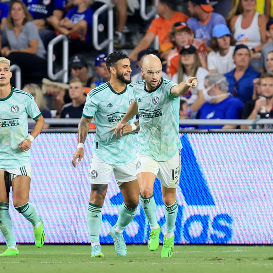 Thiago Almada And Atlanta United Teammates Wallpaper