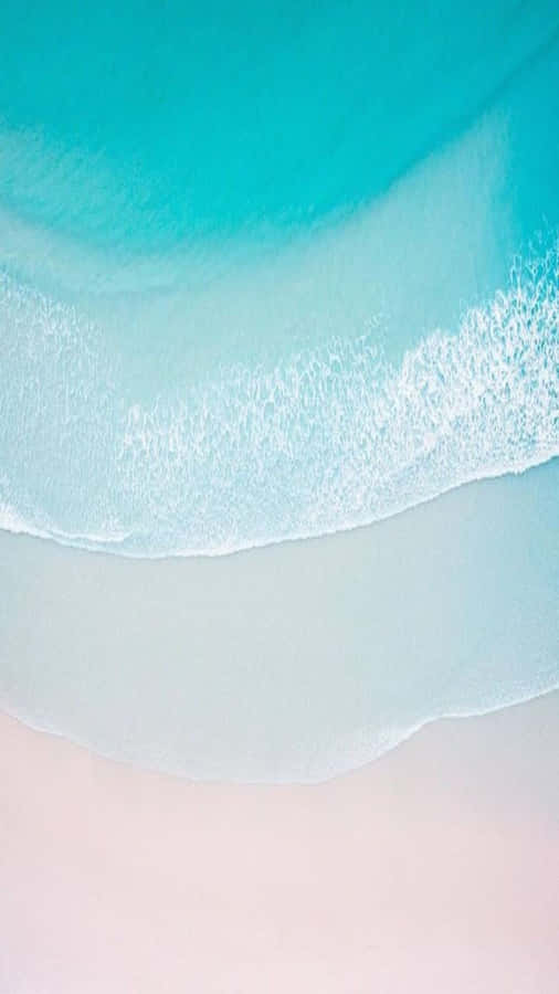 This Beautiful Turquoise Iphone Is Sure To Be The Envy Of All Your Friends. Wallpaper