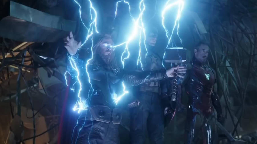 Thor Stormbreaker And Iron Man Wallpaper