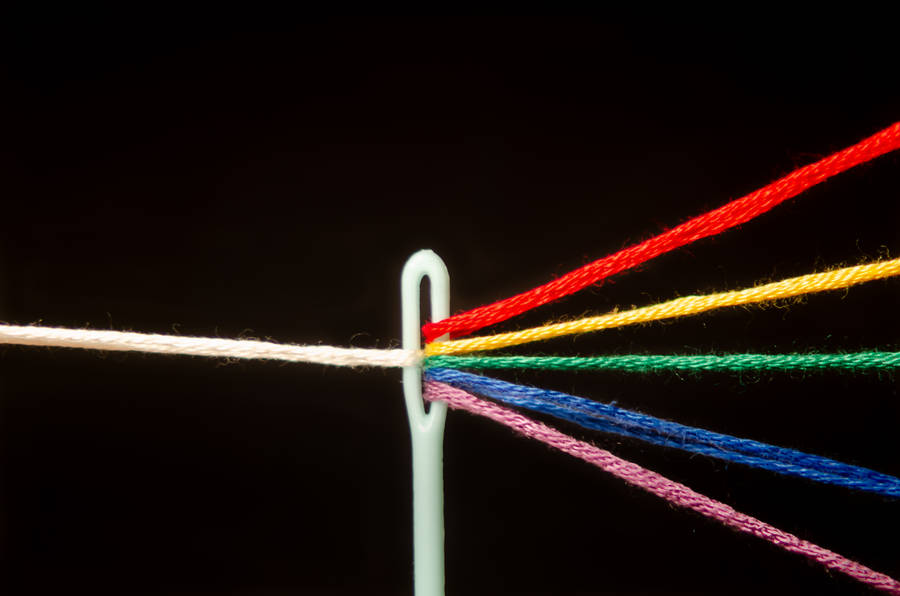 Thread And Needle Prism Wallpaper
