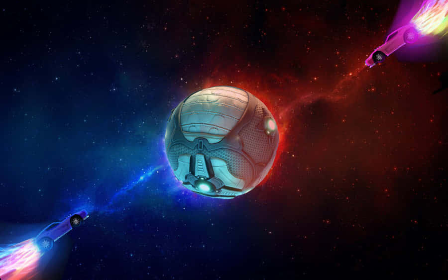 Thrilling Arena Action In 4k - Rocket League Wallpaper
