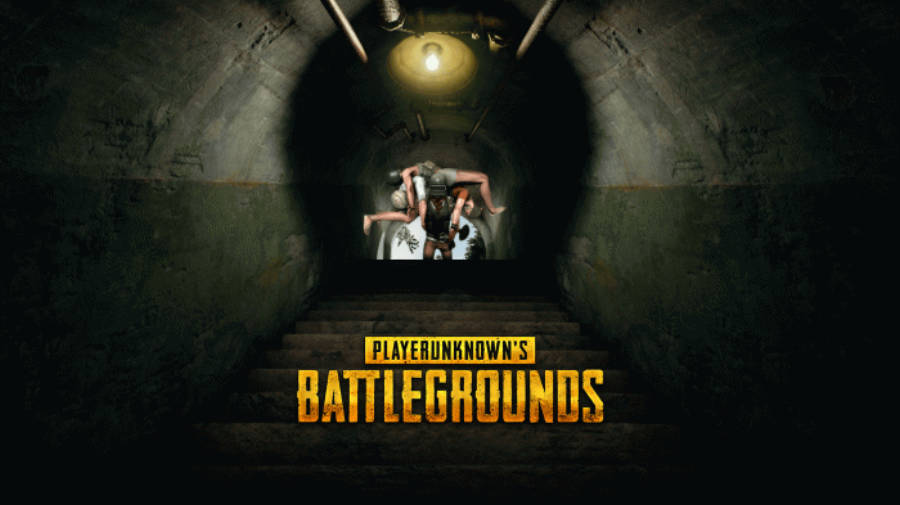 Thrilling Escape - Pubg Action In The Tunnel Wallpaper