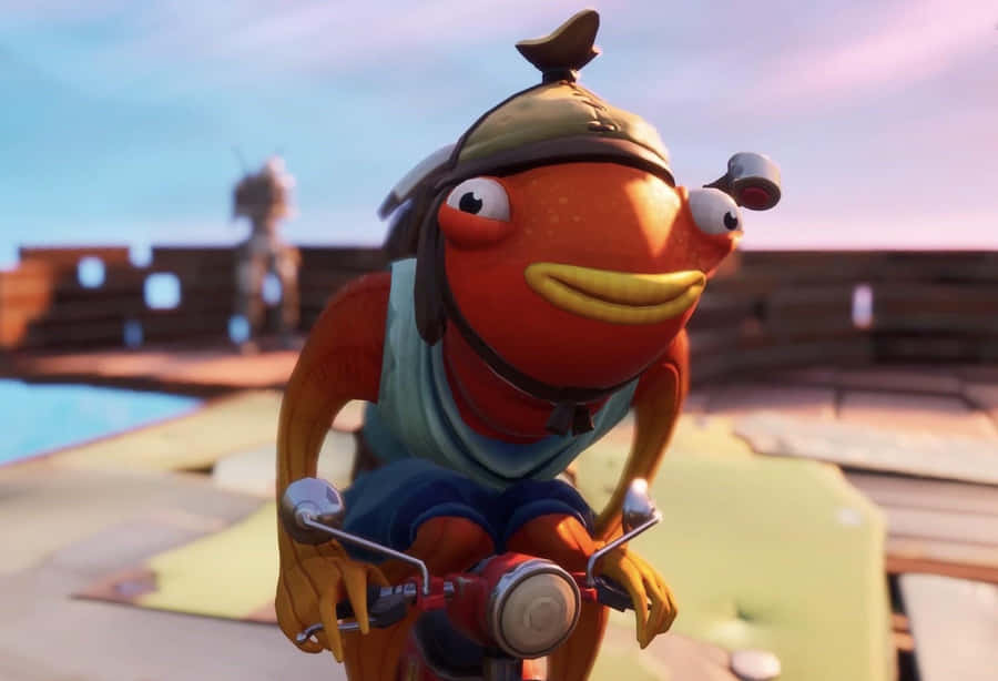 Tiko Riding Red Motorcycle Wallpaper