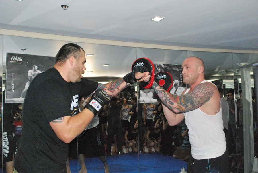 Tim Sylvia Sparring Match Wallpaper