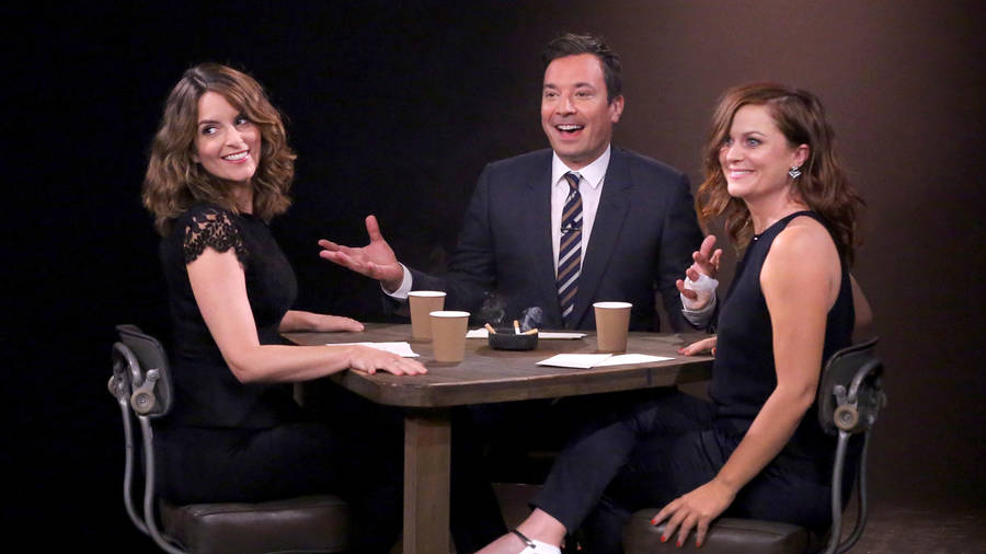 Tina Fey Jimmy Fallon Show Wallpaper