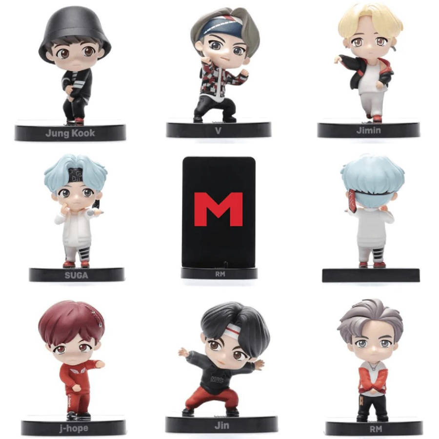 Tiny Tan Bts Collectible Dolls Wallpaper