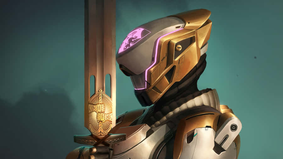 Titan Class Guardians Battle Amongst The Ruins In Destiny 2 Wallpaper