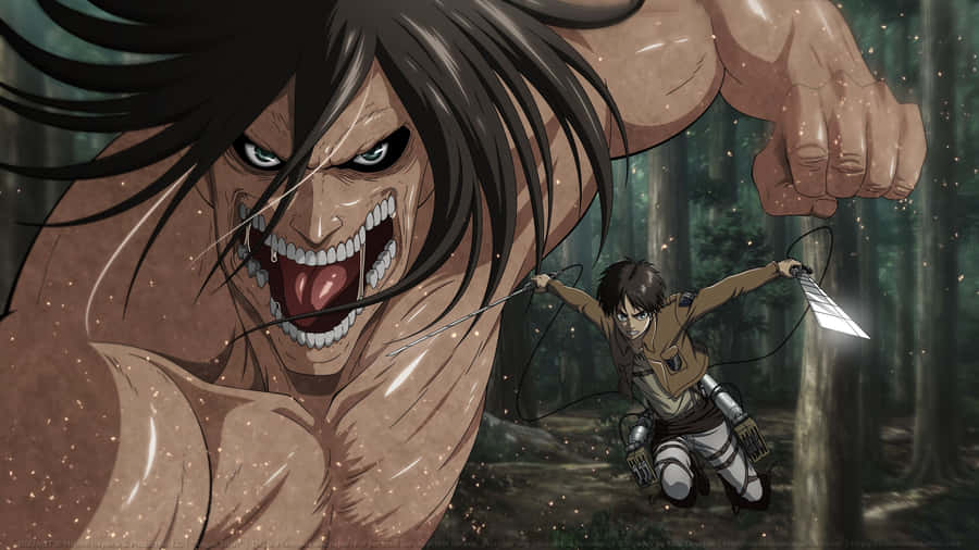 Titan Eren And Human Form Wallpaper