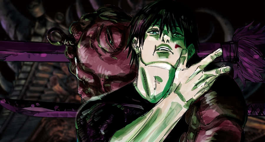 Toji Fushiguro In Action Wallpaper