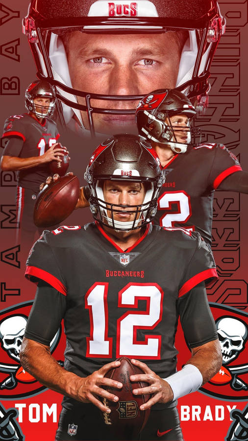 Tom Brady Black Tampa Bay Buccaneers Wallpaper