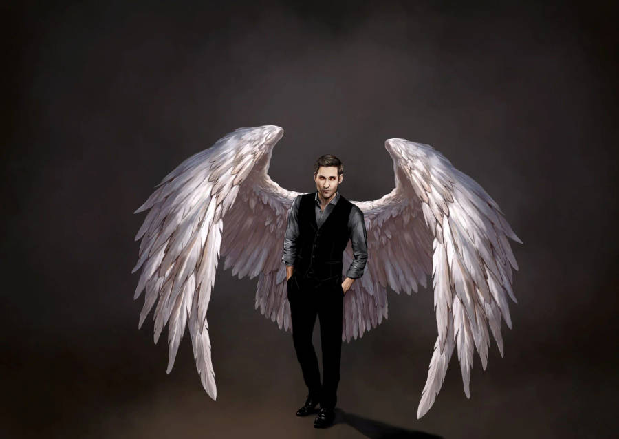 Tom Ellis As Lucifer Devil Art Wallpaper