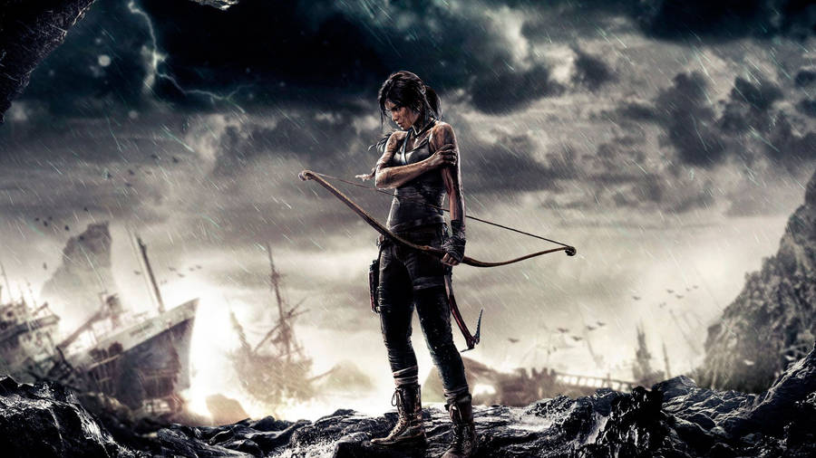 Tomb Raider Dark Sea Hd Wallpaper