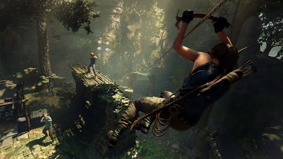 Tomb Raider Symbol - Get Ready For An Epic Adventure Wallpaper