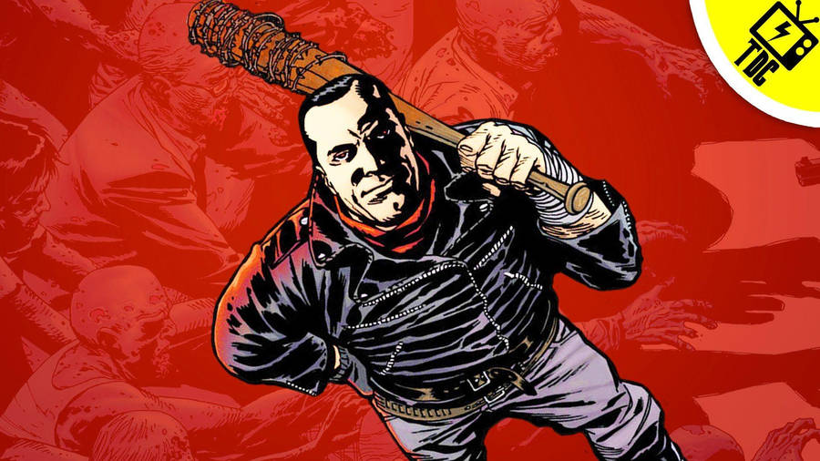 Top View Of Negan Wallpaper