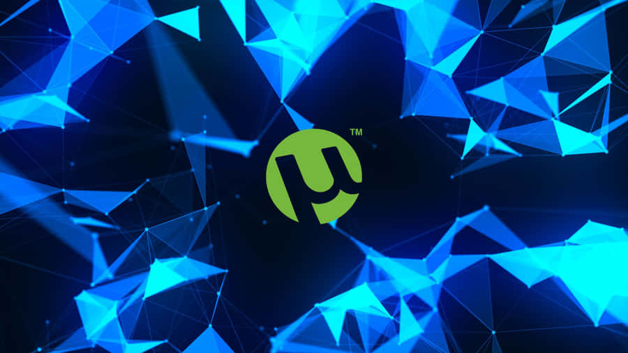 Torrent Logo Shining Blue Crystals Wallpaper