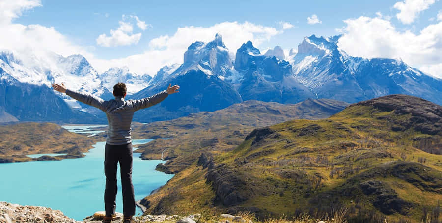 Torres Del Paine Embrace Wallpaper