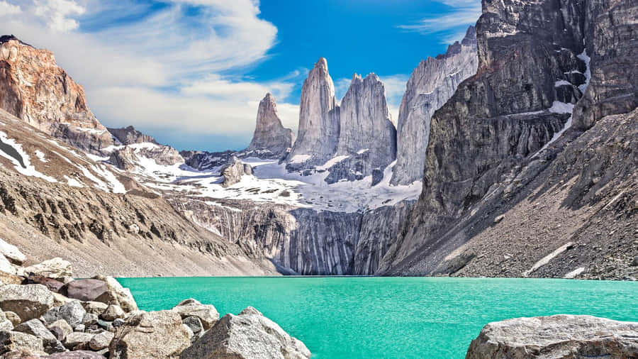 Torres Del Paine National Park Peaksand Lake Wallpaper
