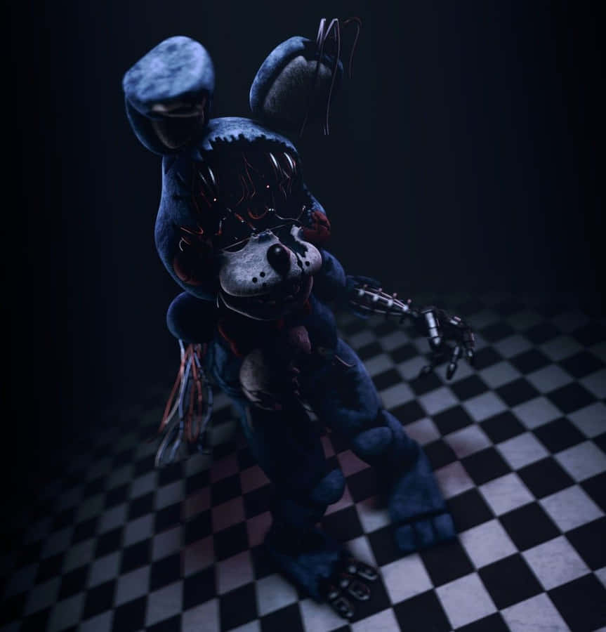 Toy Bonnie Checkered Floor Wallpaper