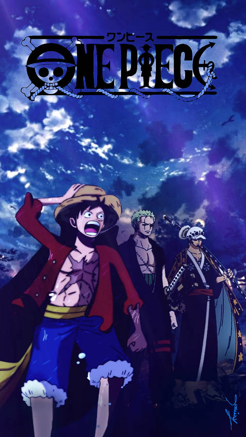 Trafalgar Law, Zoro, And Luffy Aesthetic Wallpaper