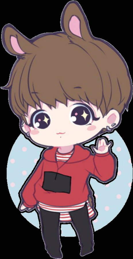 Transparent Anime Jungkook With Ears Wallpaper