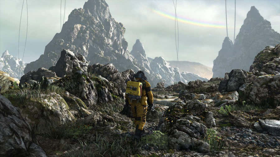 Travelling Through Mountains Death Stranding Pc Wallpaper