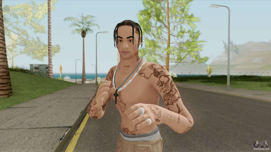 Travis Scott Fortnite Character Test Wallpaper