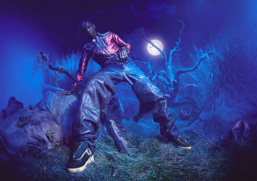Travis Scott In Cactus Jack Wallpaper