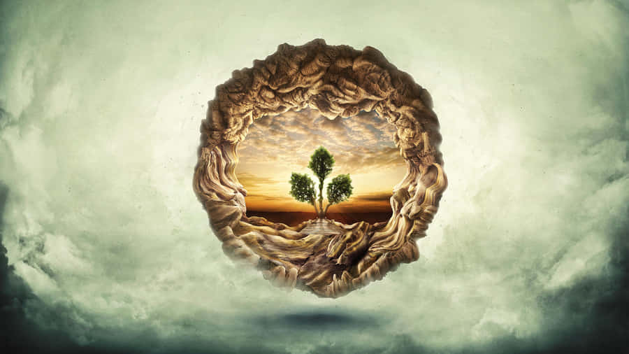 Tree Of Life In Sky Wallpaper