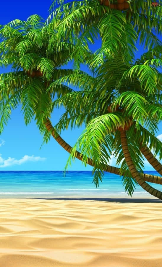 Tree Phone Beach Wallpaper