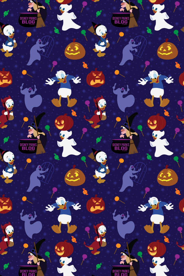 Trick Or Treat Purple Halloween Wallpaper