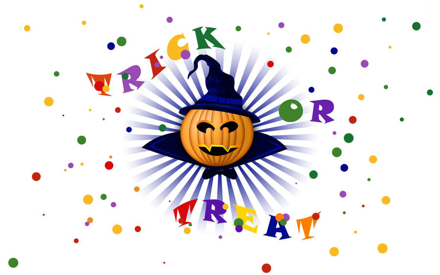 Trick Or Treat White Background Wallpaper