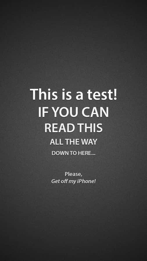 Tricky Lock Screen Eye Test Wallpaper