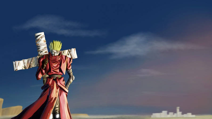 Trigun Vash Travelling Alone Wallpaper