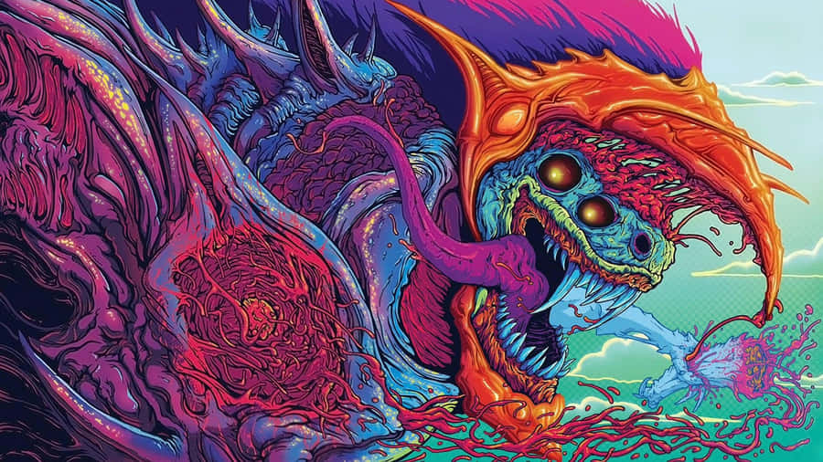 Trippy Creature Desktop Wallpaper