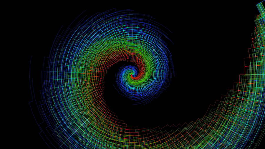 Trippy Spiral Rainbow Wallpaper