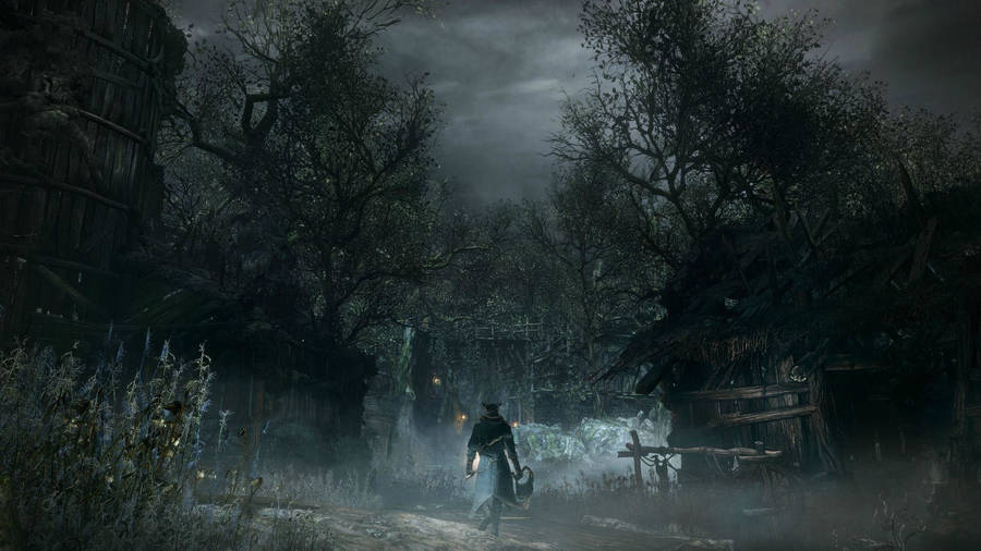 Trudging Through The Dark Woods Of Bloodborne Wallpaper