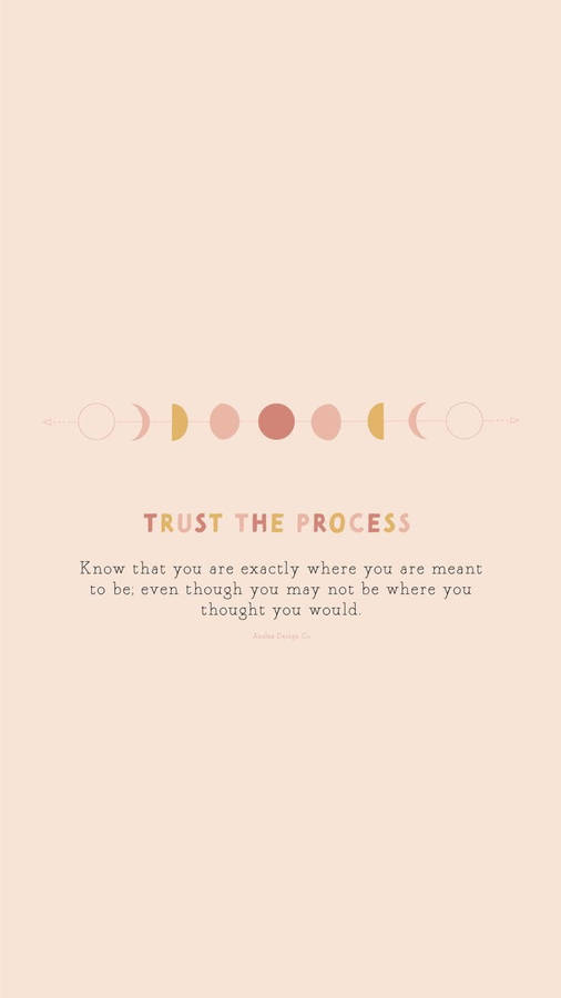 Trust Quote Moon Phases Wallpaper