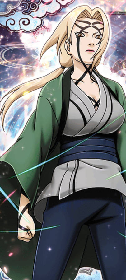 Tsunade With Markings On Her Skin Wallpaper