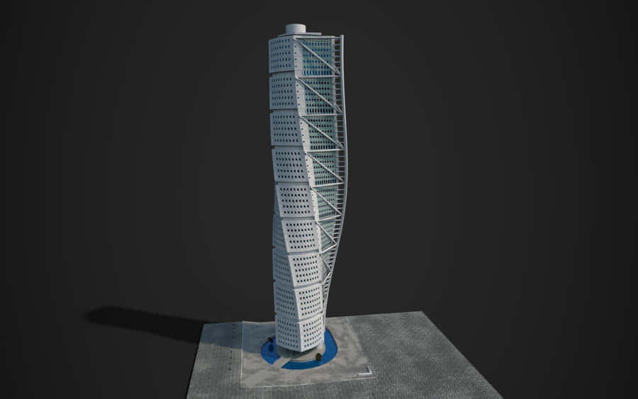 Turning Torso, The Tallest Skyscraper In Sweden, Glistening Under The Sun Wallpaper