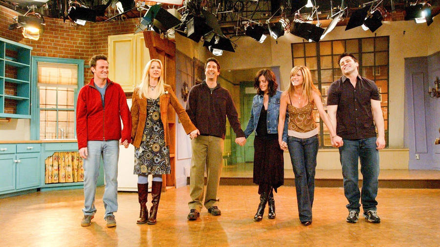 Tv Show Friends Characters In Studio Wallpaper