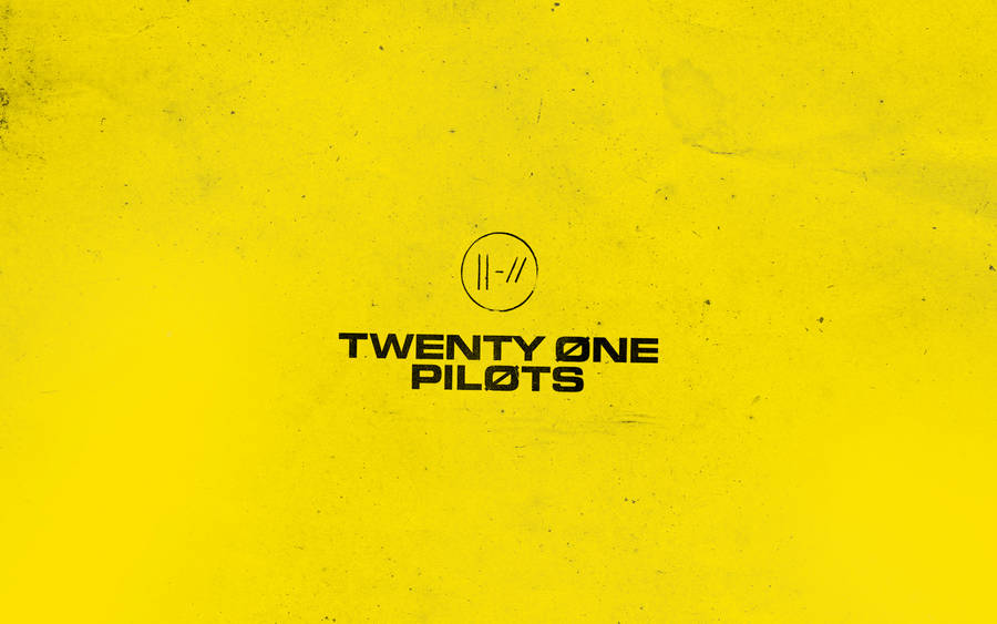 Twenty One Pilots Logo In A Vibrant Yellow Wallpaper