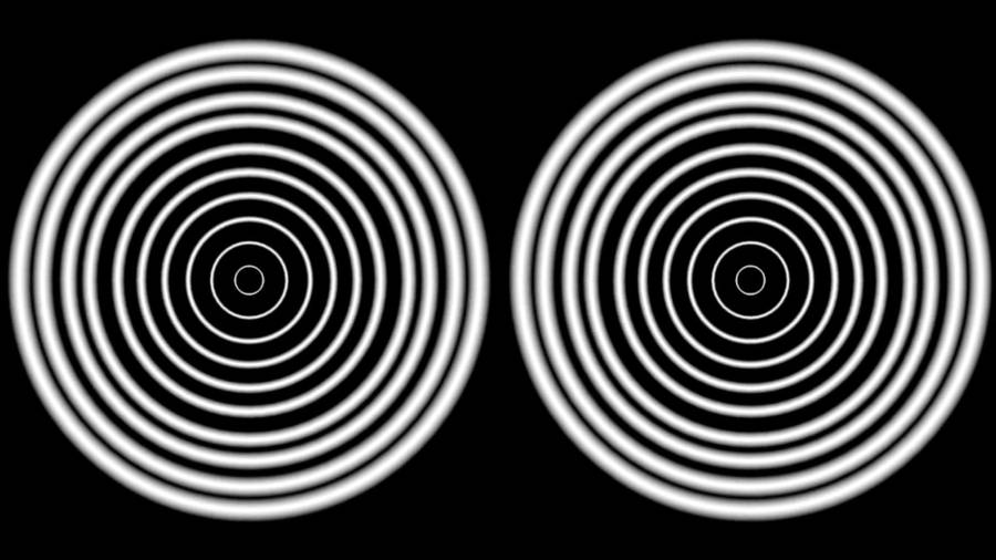Two Hypnosis Concentric Circles Wallpaper