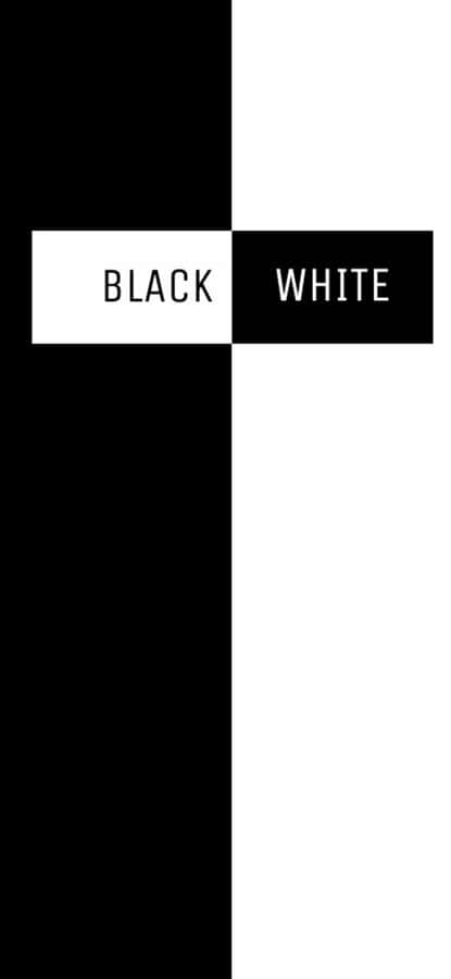 Two Worlds Collide - Half Black, Half White Wallpaper
