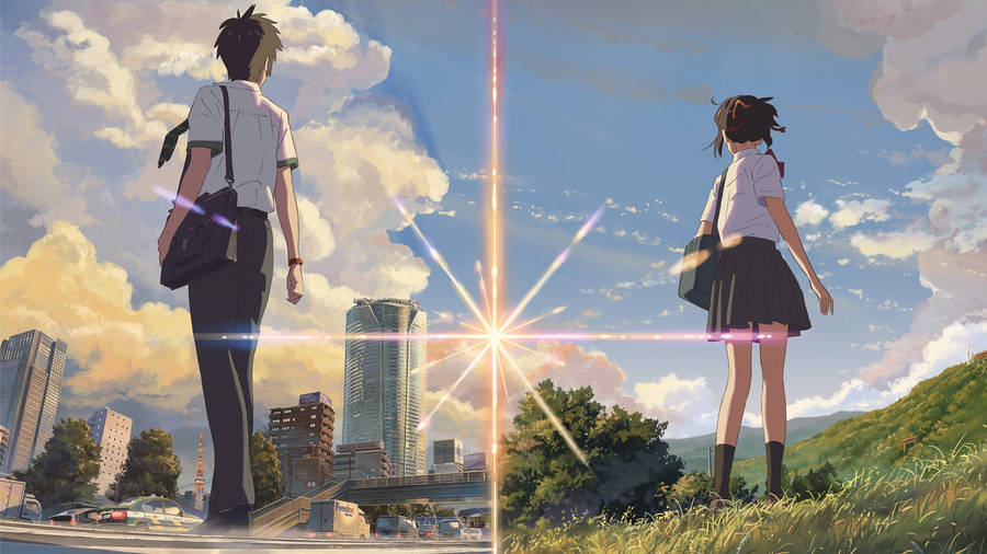 Two Worlds Your Name Anime 2016 Wallpaper