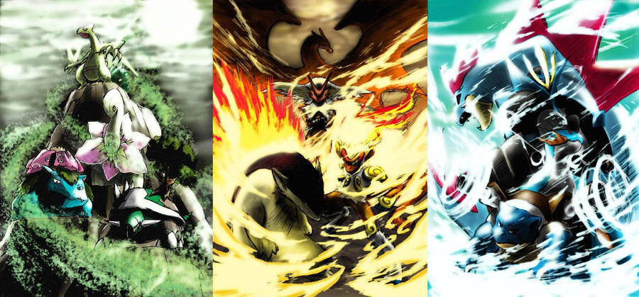 Typhlosion Anime Vaporwave Wallpaper