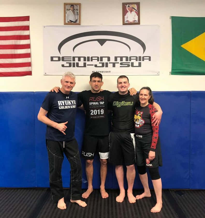 Ufc Fighter Middleweight Divisions Demian Maia Wallpaper