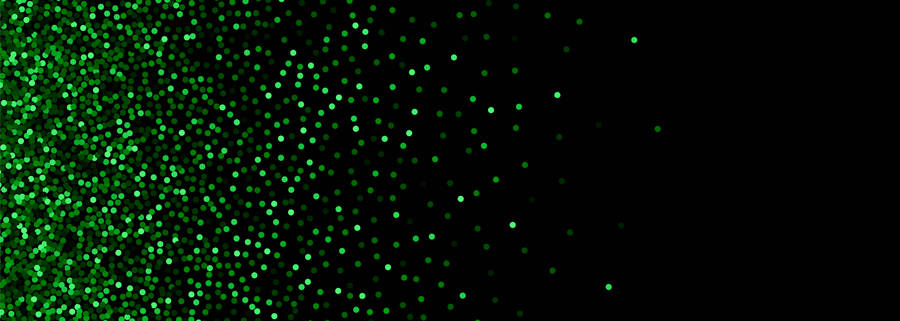 Ultra Wide Green Glitter Background Wallpaper