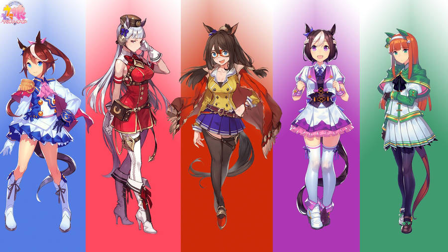 Uma Musume Pretty Derby Anime Collage Wallpaper